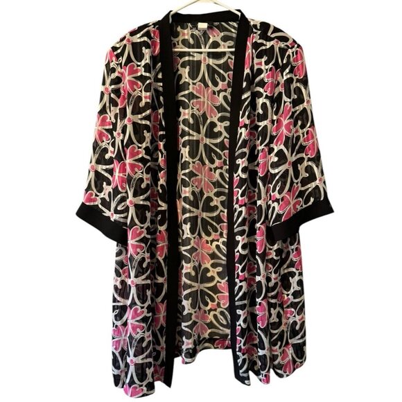 R&M Richards Cardigan Size 32W Floral Fairycore Lightweight Formal Wedding Guest - Picture 1 of 8